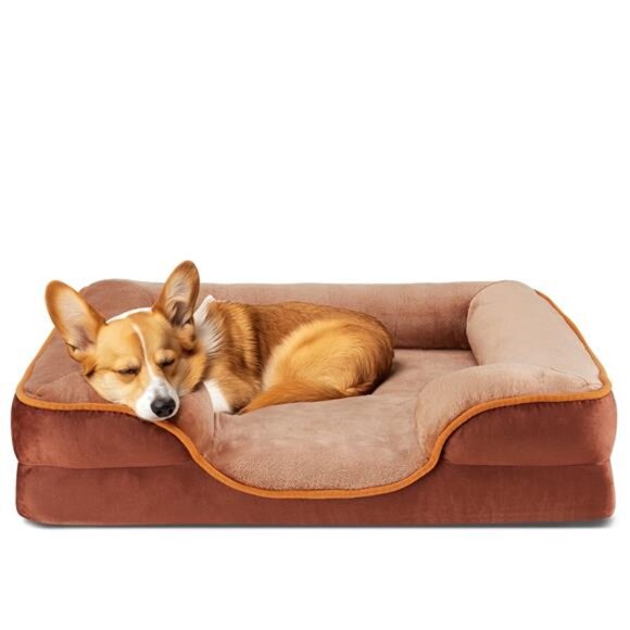 Orthopedic Dog Bed, Comfortable Pet Sofa, Supportive Foam Pet Sofa 28"x23"in - Picture 1 of 6